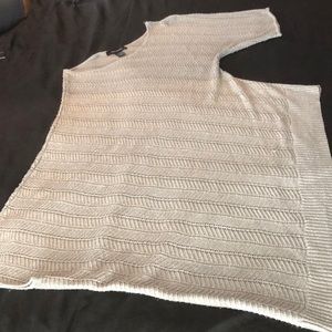 Silver one shoulder sexy top